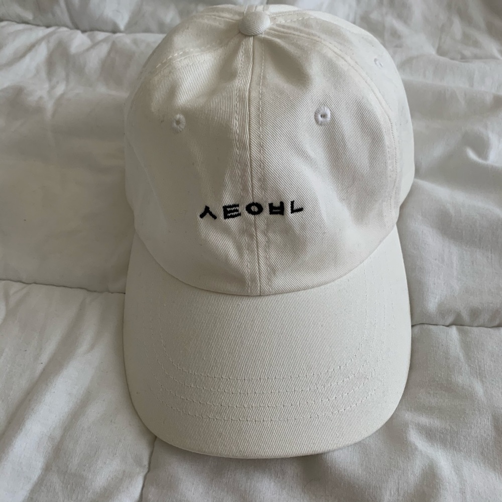 SOLD White Korean Baseball Dad Hat